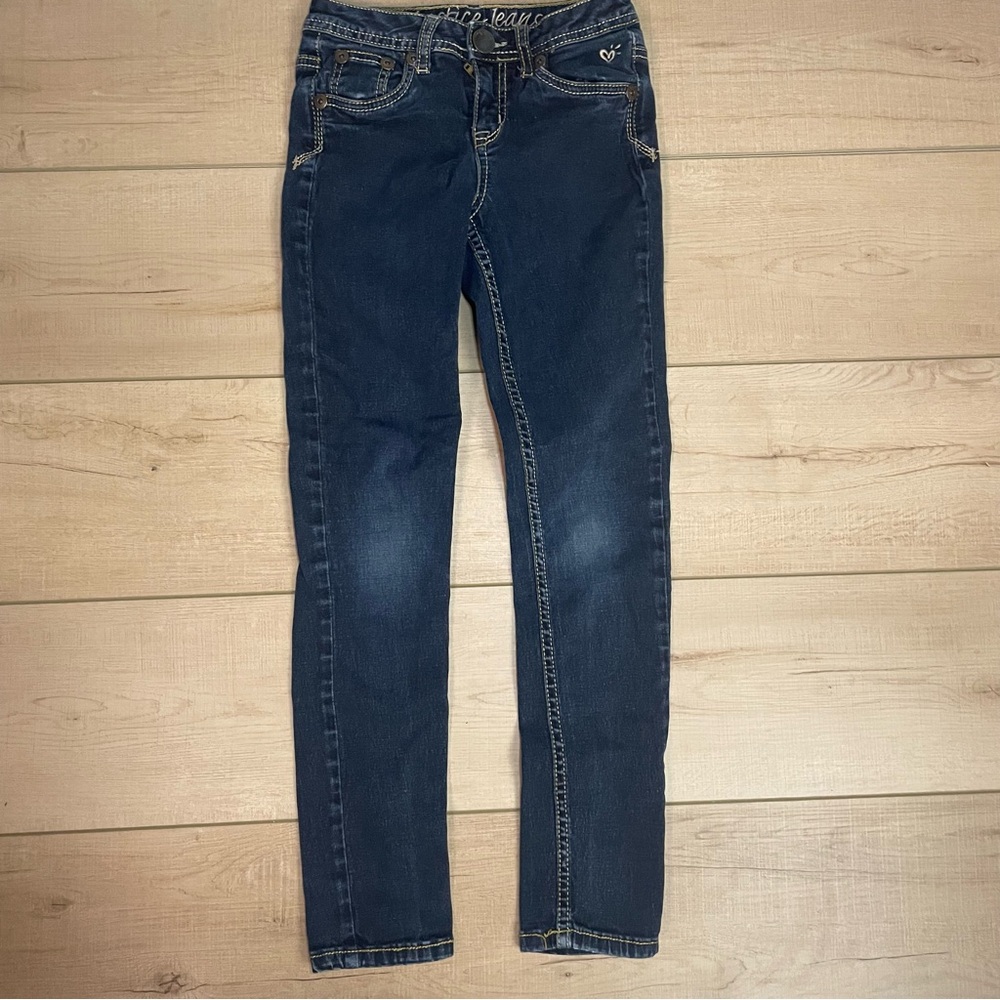 Justice Girls Size 8 Blue Straight Leg Jeans